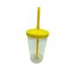 Imagem de Copo Twister Cristal Com Tampa Colorida 500Ml Amarelo C/30Un