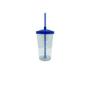 Imagem de Copo Twister Cristal Com Tampa Colorida 500Ml ul Escuro