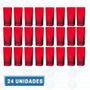 Imagem de Copo Vidro 320ml (Suco, água) BALI jogo com 24 Vermelho