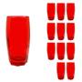 Imagem de Copo Vidro 370 ml Florence kit com 12 Vermelho