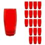 Imagem de Copo Vidro 370ml Florence Glamour kit com 18 Vermelho