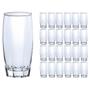 Copo Vidro 370ml Florence Glamour kit com 24 Transparente - CRISTAR Imagem de Copo Vidro 370ml Florence Glamour kit com 24 Transparente