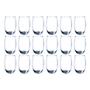 Imagem de Copo Vidro 450ml Redondo BELLAGIO Jogo com 18 Transparente