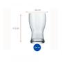 Imagem de Copo Vidro Cerveja Frevo Chopp Nadir 220ml - Kit 6 Unidades