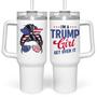 Imagem de Copo Wowcugi Trump Girl com Alça de Aço Inoxidável - 1,2L