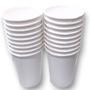 Imagem de Copos de Papel Descartável 200 ml Biodegradável Branco- Kit c/ 200 unid - Ideal para bebidas quentes  ou geladas