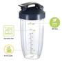 Imagem de Copos de substituição do liquidificador para liquidificador Nutribullet, copos de escala de medição de 32OZ com 2 Tampas Flip Top To Go e 2 juntas de borracha, compatíveis com liquidificadores Nutri Bullet 600W/900W (6 PCS)