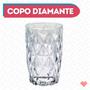 Imagem de Copos De Vidro Alto Transparentes 370 ML Modelo Diamante - 2 UN