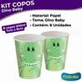 Imagem de Copos Descartáveis de Papel para Aniversário Comemoração - Dino Baby - 8 Unidades - Festcolor