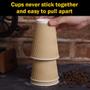 Imagem de Copos Descartáveis Ondulados para Café - 100 Unidades com Tampas e Canudos