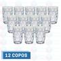 Imagem de Copos Diamante Transparente Mesa Posta 370ML Grosso 12 UN