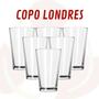 Imagem de Copos Londres Vidro 240ML Resistente Mesa Posta Cozinha - 4 UN