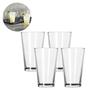 Imagem de Copos Londres Vidro 240ML Resistente Mesa Posta Cozinha - 4 UN