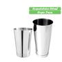 Imagem de Coqueteleira Drinks Barman Copo Prateado Clássica Coquetéis Bar Caipirinha 820ml Inox