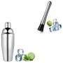 Imagem de Coqueteleira Inox 500Ml + Socador/Macerador - Kit Caipirinha