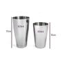 Imagem de Coqueteleira Inox Profissional Boston Barman Drinks 2 Copos