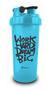 Imagem de Coqueteleira Shake 600Ml Brasfoot - Azul - "Work Hard Dream Big"