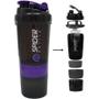 Imagem de Coqueteleira Shaker 500ml Spider Bottle 3  Academia Roxo