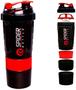 Imagem de Coqueteleira Shaker 500ml Spider Bottle 3  Academia Vermelho