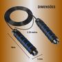 Imagem de Corda D Pular Exercício Funcional Speed Rope Rolamento Cabo De Aço 2,7m
