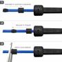 Imagem de Corda de Pular Muvin Basics em PVC Tamanho Ajustável - Saltos Velocidade Exercícios Treino Funcional Academia