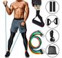 Imagem de Corda pular kit 11 peças elastico extensor musculação yoga
