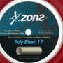 Imagem de Corda Zons Poly Blast 17L 1.25mm Vermelho - Rolo com 200 Metros