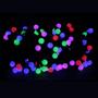 Imagem de Cordão 100 Leds Cerejinha - 8 funções -  Chibrali - COLORIDO C/ FIO VERDE