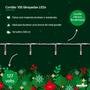 Imagem de Cordão 500cm 100 Lâmpadas LEDs 127V para Enfeite de Natal