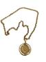 Imagem de Cordão Banhado A Ouro 18K 6Mm Com Pingente Modelo Cadeado