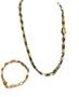Imagem de Cordão Banhado A Ouro 18K Modelo Tijolinho 6Mm Com Pulseira