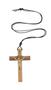 Imagem de Cordão Com Crucifixo De São Bento - 8cm Marrom Claro