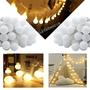 Imagem de Cordão De 20 Lâmpadas De LED 5cm Colorido Enfeites Casamento e Balada Arvore De Natal 110v  608