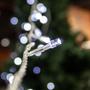 Imagem de Cordão Fio de Led Fixo Decoração Natal Branco Frio 10m Fio Transparente 100 LEDs 127V ou 220V 101055/102054