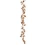 Imagem de Cordão Folhagem flores Metalizado Natal Dourado 160 cm