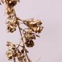 Imagem de Cordão Folhagem flores Metalizado Natal Dourado 160 cm