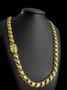 Imagem de Cordão Friso X 13Mm Com Fecho Jacaré - Banhado Ouro 18K
