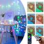 Imagem de Cordão LED 10m Estrelas USB RGBW Coloridas 100 Luzes Com Controle e APP  TB1875