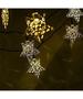 Imagem de Cordão Luminoso 10 Estrelas LEDs Dourado Enfeite 2,30 Metros
