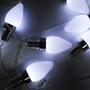 Imagem de Cordão Luminoso 10 Gotas LEDs Enfeite Branco De 2,30 Metros