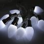 Imagem de Cordão Luminoso 10 Gotas LEDs Enfeite Branco De 2,30 Metros