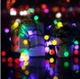 Imagem de Cordão Pisca-Pisca 5 metros 40 Bolinhas Neon LED Colorido 220V Decoração Natalina