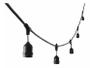 Imagem de Cordão Varal de Luzes String Light Preto 10 Lâmpadas E27 5M
