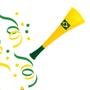 Imagem de Corneta Vuvuzela Copa Brasil Buzina Torcida Verde Amarela