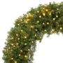 Imagem de Coroa de Natal Artificial Casafield Pré-Iluminada (122cm) - Luzes Brancas