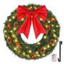 Imagem de Coroa de Natal Vuskly 24 Polegadas com 60 LEDs e 140 Pontas de PVC