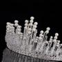 Imagem de Coroa de Noiva Princesa com Strass e Pérolas Simuladas