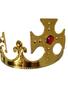 Imagem de Coroa de Rei com cruz e pedrarias dobrável Fantasia