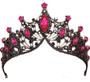 Imagem de Coroa pink  com preto debutantes damas e floristas 