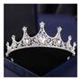 Imagem de Coroa Tiara Noiva Debutante Daminha Strass Luxosa Miss